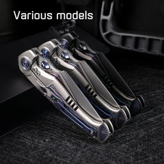 REMETTE RT-Scepter Innovative Button Frame Lock M390+Timascus Blade Titanium+Carbon Fiber Handle Knife SCPT-C