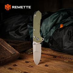 REMETTE RT-Cosmic Knife Button Liner Lock 14C28N Blade G10 Handle Outdoor Camping Knives  RTCO-GM