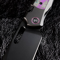 REMETTE RT-Orca Knife Button+Frame Lock M390 Blade Titanium Handle EDC Knives ORCAJYD