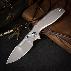 REMETTE RT-TwoFace Knife Titanium Handle M390 Blade DSTF-A