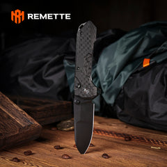 REMETTE RT-Cosmic Knife Button Liner Lock 14C28N Blade G10 Handle Outdoor Camping Knives  RTCO-GC