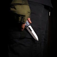 REMETTE RT-Infinite Power Knife M390 Blade Titanium Handle Folding Pocket EDC Tactical Knife RTIP-C