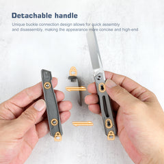 REMETTE RT-ELIGO Knife M390 Blade Titanium Handle Liner Lock Folding Pocket EDC Knife EGA5