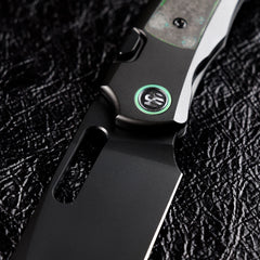 REMETTE RT-Orca Knife Button+Frame Lock M390 Blade Titanium Handle EDC Knives ORCAKDD