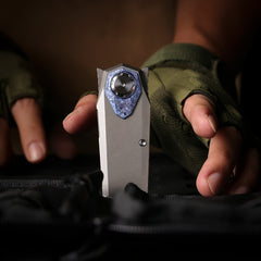 REMETTE RT-Infinite Power Knife M390 Blade Titanium Handle Folding Pocket EDC Tactical Knife RTIP-T