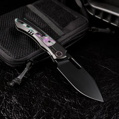 REMETTE RT-Orca Knife Button+Frame Lock M390 Blade Titanium Handle EDC Knives ORCAJYD
