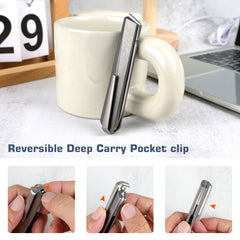 REMETTE RT-ELIGO Knife M390 Blade Titanium Handle Double Detent Lock Folding Pocket EDC Knife EGB5