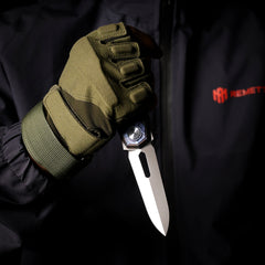 REMETTE RT-Infinite Power Knife M390 Blade Titanium Handle Folding Pocket EDC Tactical Knife RTIP-C