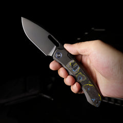 REMETTE RT-Orca Knife Button+Frame Lock M390 Blade Titanium Handle EDC Knives ORCAURD