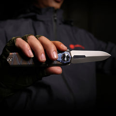 REMETTE RT-Infinite Power Knife M390 Blade Titanium Handle Folding Pocket EDC Tactical Knife RTIP-C