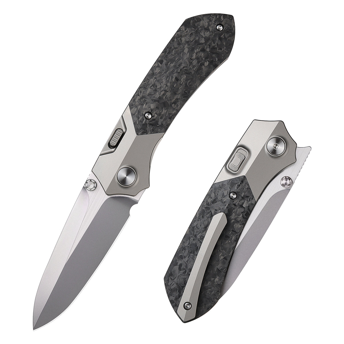 REMETTE RT-Meteor Knife Titanium Handle M390 Blade Folding Pocket Knives RTPT-EL