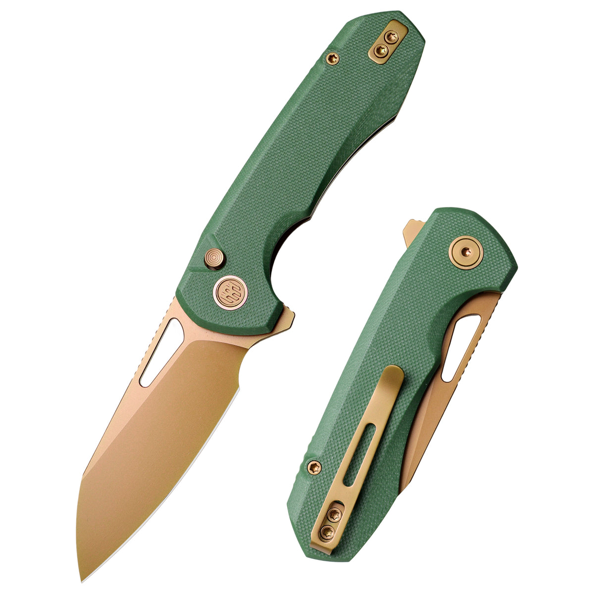 REMETTE RT-Camel Knife Button Liner Lock 14C28N Blade G10 Handle Outdoor Camping Knives RTCMLD