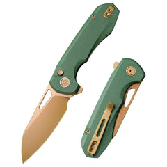 REMETTE RT-Camel Knife Button Liner Lock 14C28N Blade G10 Handle Outdoor Camping Knives RTCMLD