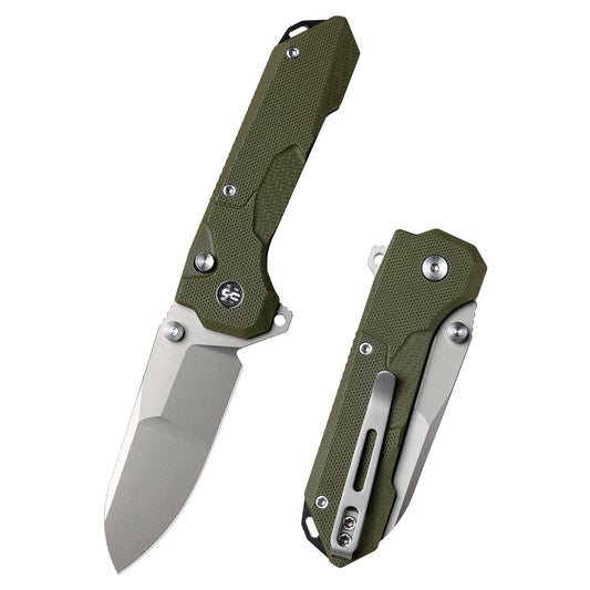 REMETTE RT-Cosmic Knife Button Liner Lock 14C28N Blade G10 Handle Outdoor Camping Knives  RTCO-GM