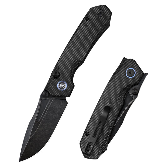 REMETTE Button+Liner Lock EDC Knife Folding Pocket Outdoor Survival EDC Knife Hand Lapping 14C28N Blade Military Green Micarta Handle Rhino-MC25B