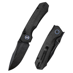 REMETTE Button+Liner Lock EDC Knife Folding Pocket Outdoor Survival EDC Knife Hand Lapping 14C28N Blade Military Green Micarta Handle Rhino-MC25B