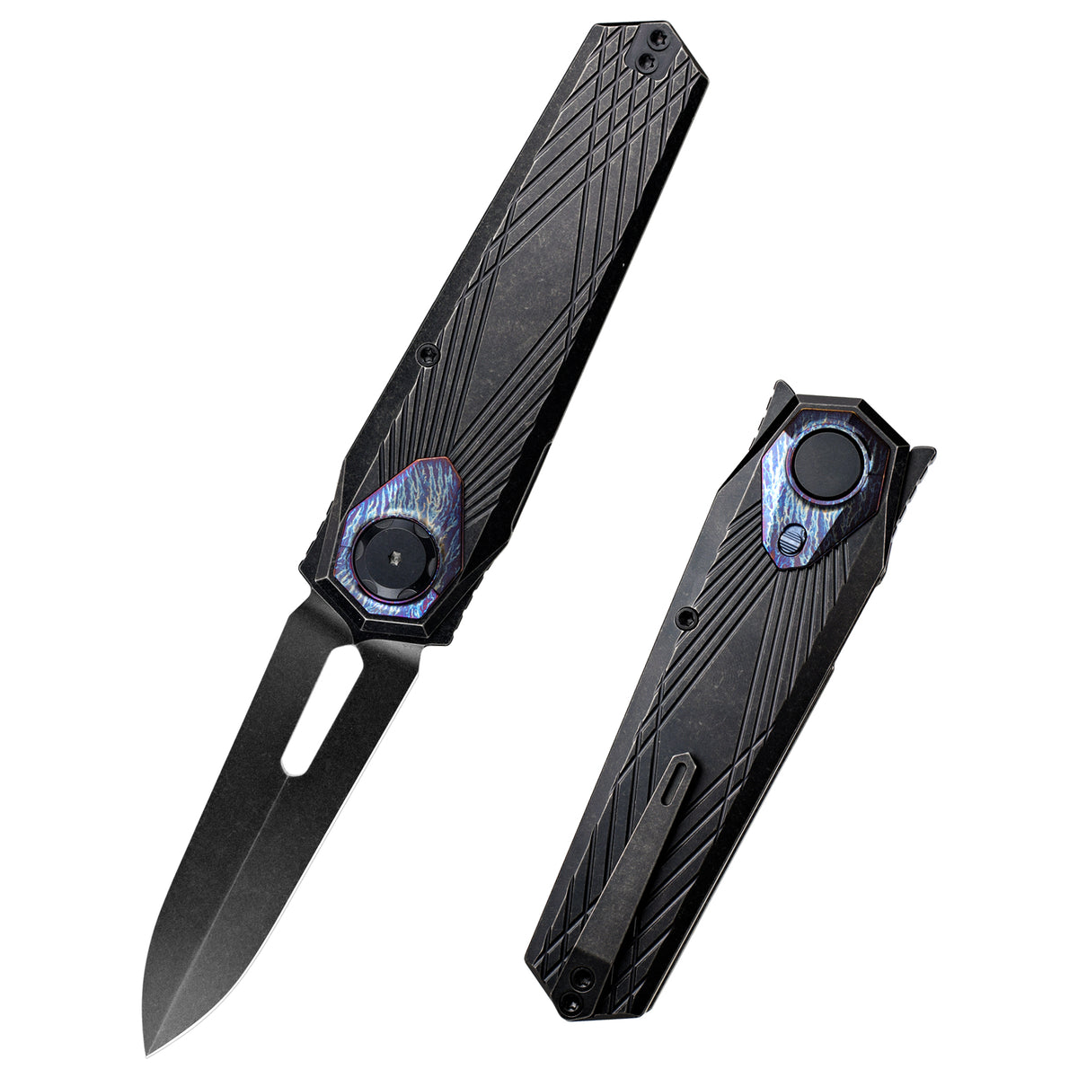 REMETTE RT-Infinite Power Knife M390 Blade Titanium Handle Folding Pocket EDC Tactical Knife RTIP-S