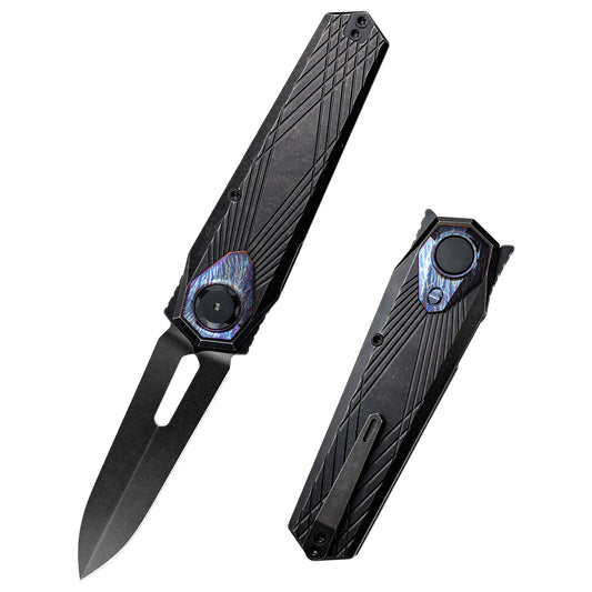 REMETTE RT-Infinite Power Knife M390 Blade Titanium Handle Folding Pocket EDC Tactical Knife RTIP-S