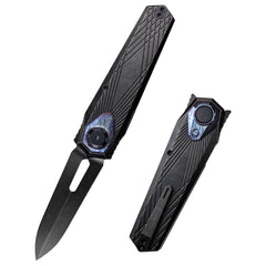 REMETTE RT-Infinite Power Knife M390 Blade Titanium Handle Folding Pocket EDC Tactical Knife RTIP-S