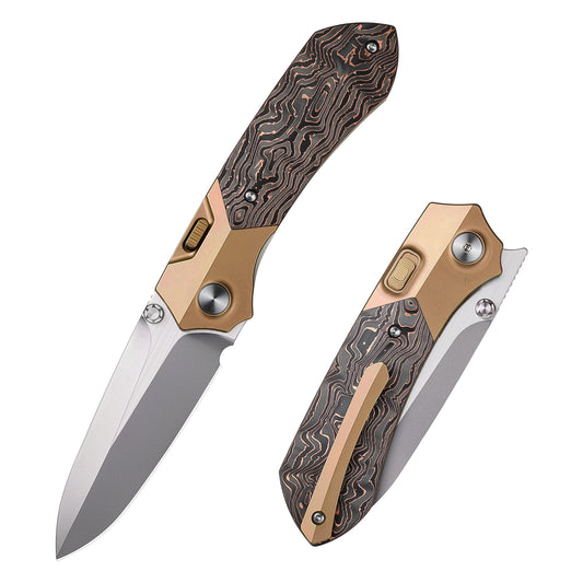 REMETTE RT-Meteor Knife Titanium Handle M390 Blade Folding Pocket Knives RTPT-DL