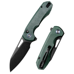 REMETTE RT-Camel Knife Button Liner Lock 14C28N Blade Micarta Handle Outdoor Camping Knives RTCMLE