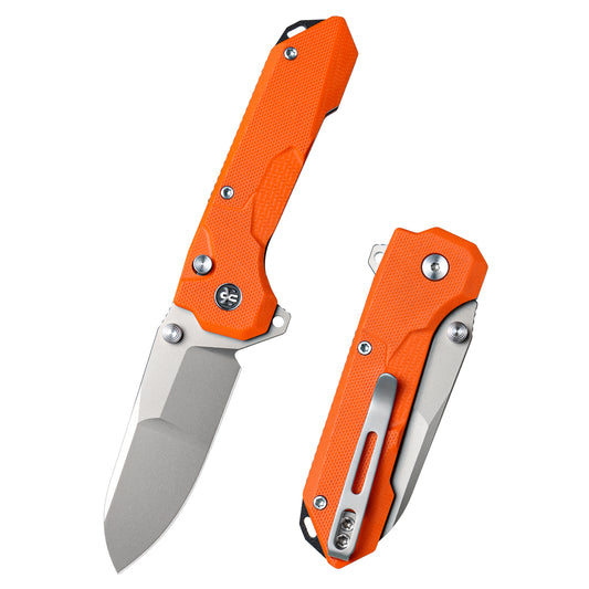 REMETTE RT-Cosmic Knife Button Liner Lock 14C28N Blade G10 Handle Outdoor Camping Knives  RTCO-GO