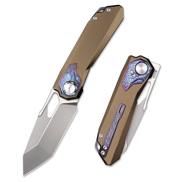 REMETTE RT-Peregrine Falcon Folding Pocket Knife Innovative Button