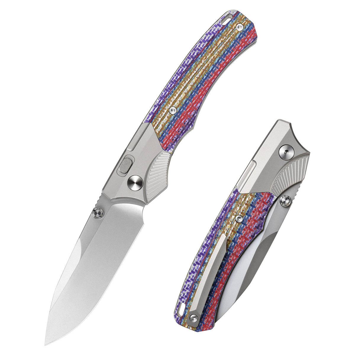 REMETTE WD107 Knife Titanium Carbon Fiber Handle M390 Blade WD107-NC