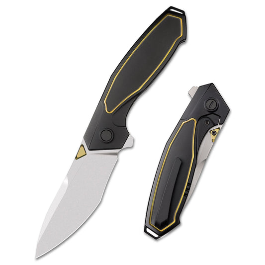REMETTE RT-Kingfisher Titanium Handle M390 Blade Folding Pocket Knife