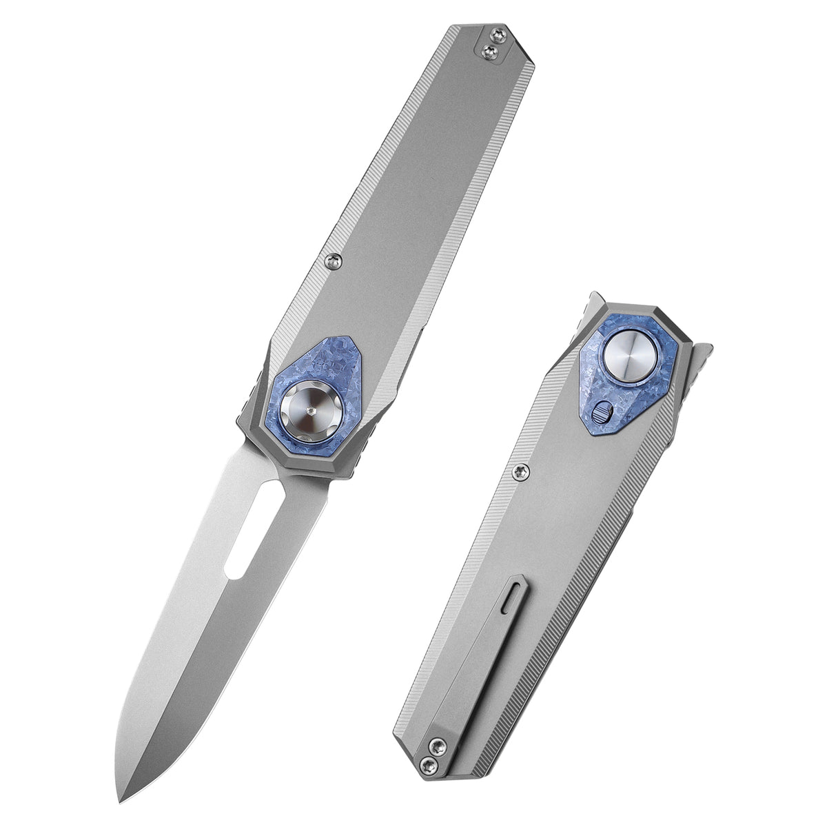 REMETTE RT-Infinite Power Knife M390 Blade Titanium Handle Folding Pocket EDC Tactical Knife RTIP-T