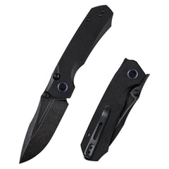 REMETTE RT-Rhino Folding Pocket Knife Innovative Button Liner Lock Structure Design D2 Blade G10 Handle Knives RNGD1