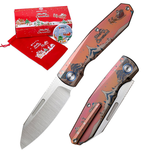 REMETTE RT-Squirrel Knife Titanium Handle M390 Blade RTDP-CRC
