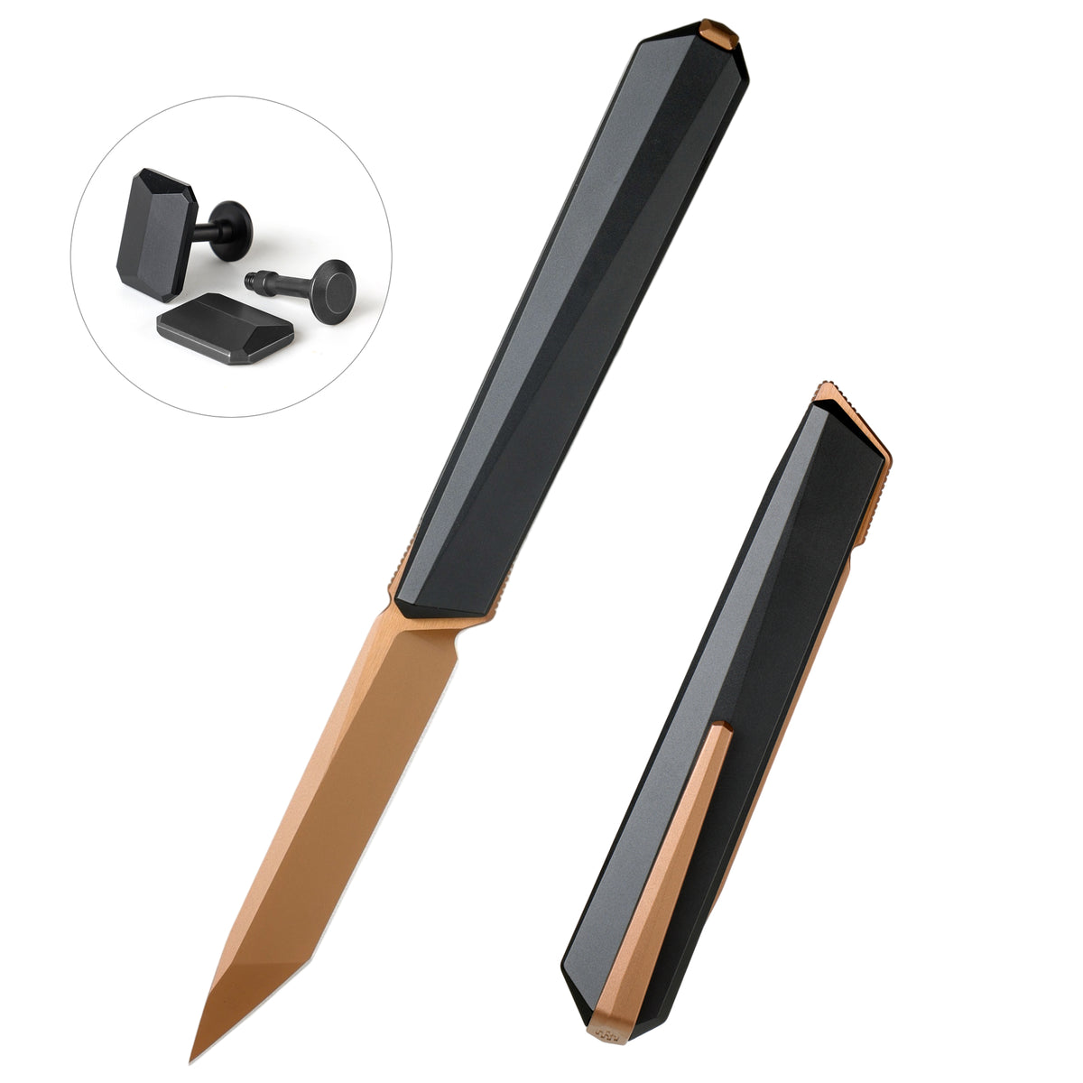 REMETTE RT-ELIGO Knife M390 Blade Titanium Handle Double Detent Lock Folding Pocket EDC Knife EGB2