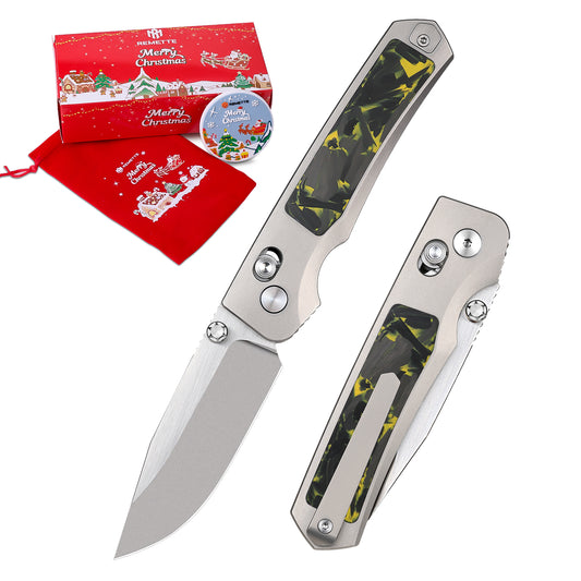 REMETTE RT-Aurora Knife Titanium Handle M390 Blade AURA-Y