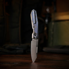 REMETTE RT-Squirrel Knife Titanium Handle M390 Blade RTDP-CRA