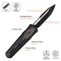 REMETTE Innovative Design Knife 14C28N Blade Aluminum Handle 103C8-ZL