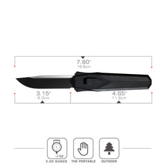 REMETTE Innovative Design Knife 14C28N Blade Aluminum Handle 103C7-ZL