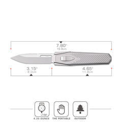 REMETTE Innovative Design Knife M390 Blade Titanium Handle 101A3-ZL