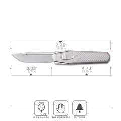 REMETTE Innovative Design Knife M390 Blade Titanium Handle 101A4-ZL