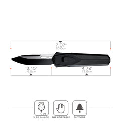 REMETTE Innovative Design Knife 14C28N Blade Aluminum Handle 103C8-ZL