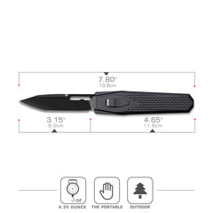REMETTE Innovative Design Knife M390 Blade Titanium Handle 101A6-ZL
