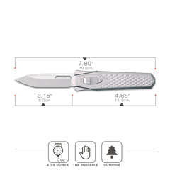 REMETTE Innovative Design Knife M390 Blade Titanium Handle 101B4-ZL