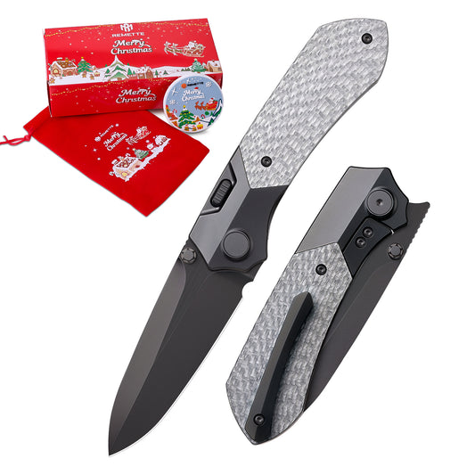 REMETTE RT-Meteor Knife DLC Titanium Handle DLC M390 Blade RTPT-BD