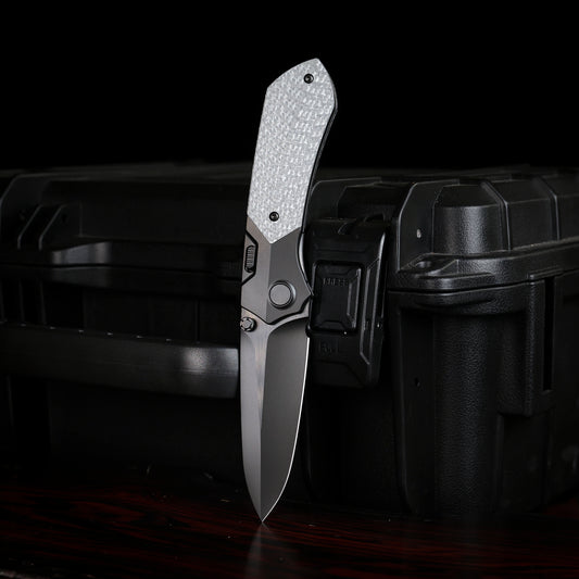 REMETTE RT-Meteor Knife Titanium Handle M390 Blade Folding Pocket Knives RTPT-BDL