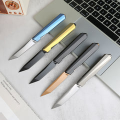 REMETTE RT-ELIGO Knife M390 Blade Titanium Handle Liner Lock Folding Pocket EDC Knife EGA4