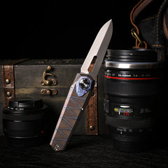 REMETTE RT-Infinite Power Knife M390 Blade Titanium Handle Folding Pocket EDC Tactical Knife RTIP-C