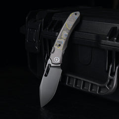 REMETTE RT-Orca Knife Button+Frame Lock M390 Blade Titanium Handle EDC Knives ORCAURD