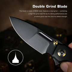 REMETTE RT-TwoFace Knife Titanium Handle M390 Blade DSTF-D