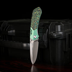 REMETTE RT-Meteor Knife Titanium Handle M390 Blade Folding Pocket Knives RTPT-CL