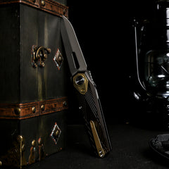 REMETTE RT-Infinite Power Knife M390 Blade Titanium Handle Folding Pocket EDC Tactical Knife RTIP-A